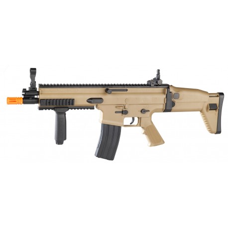 Réplique airsoft FN Scar-L tan, ressort | Cybergun