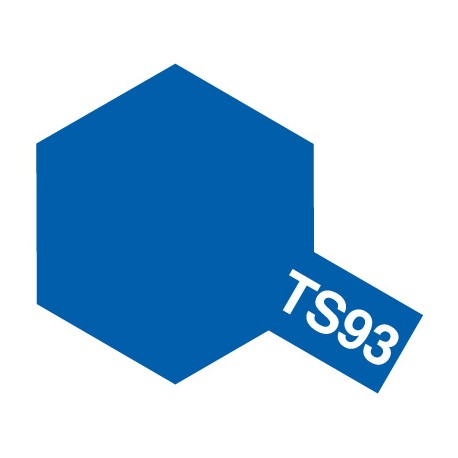 Peinture en spray pour maquette de couleur TS93 Bleu pur 100 ml de la marque Tamiya (85093)