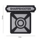 Patch 3D PVC Sharpshooter (avec velcro) de la marque 101 Inc (444130-5088)