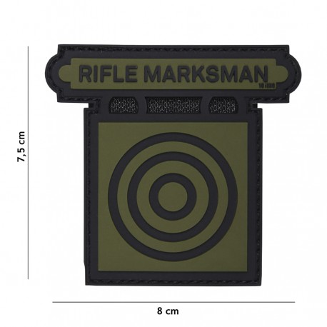 Patch 3D PVC Rifle marksman (avec velcro) de la marque 101 Inc (18012 | 444130-5208)