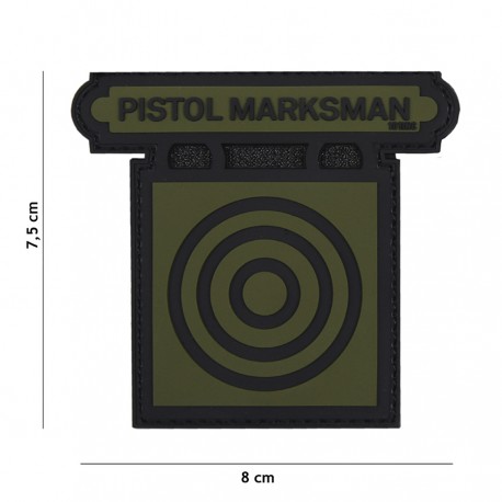 Patch 3D PVC Pistol marksman (avec velcro) de la marque 101 Inc (17083 | 444130-5191)