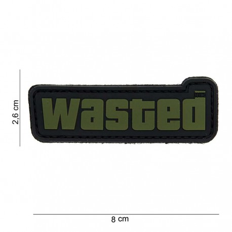 Patch 3D PVC Wasted avec velcro de la marque 101 Inc (444100-3863)