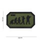 Patch 3D PVC Airsoft evolution avec velcro de la marque 101 Inc (444100-3927)