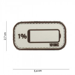 Patch 3D PVC Low power avec velcro de la marque 101 Inc (444100-3928)