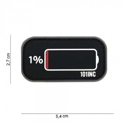 Patch 3D PVC Low power avec velcro de la marque 101 Inc (444100-3931)