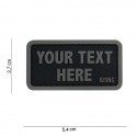 Patch 3D PVC Your text here