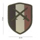 Patch 3D PVC Shield Belgium avec velcro de la marque 101 Inc (444130-3783)