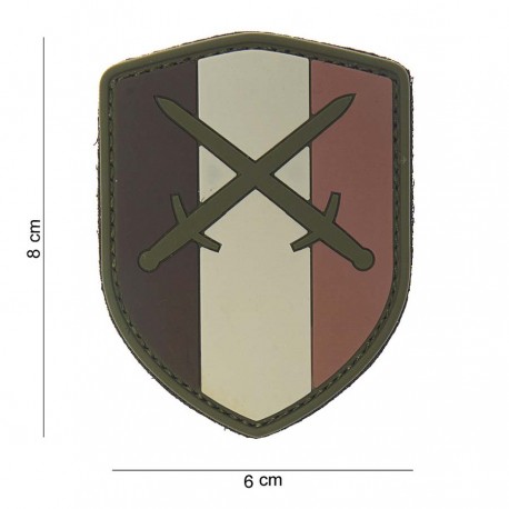 Patch 3D PVC Shield Belgium avec velcro de la marque 101 Inc (444130-3783)