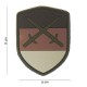 Patch 3D PVC Shield German avec velcro de la marque 101 Inc (444130-3785)