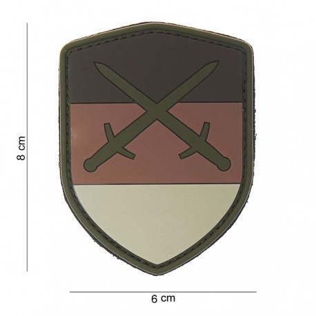 Patch 3D PVC Shield German avec velcro de la marque 101 Inc (444130-3785)