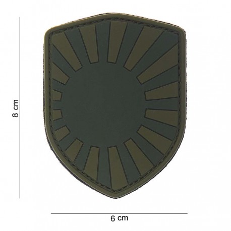 Patch 3D PVC Shield Japanese war avec velcro de la marque 101 Inc (444130-3786)