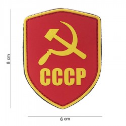 Patch 3D PVC Shield CCCP avec velcro de la marque 101 Inc (444130-3792)