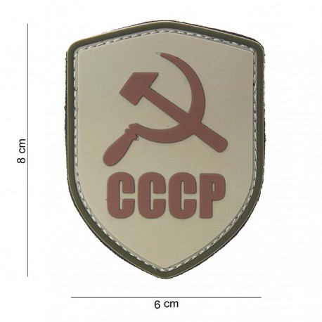 Patch 3D PVC Shield CCCP avec velcro de la marque 101 Inc (444130-3793)