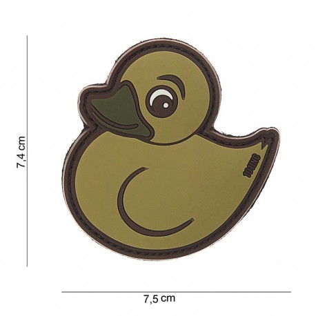 Patch 3D PVC Rubber duck avec velcro de la marque 101 Inc (444130-3852)