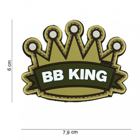 Patch 3D PVC BB king avec velcro de la marque 101 Inc (444130-3870)