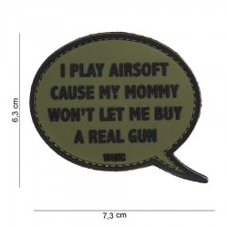 Patch 3D PVC I play airsoft