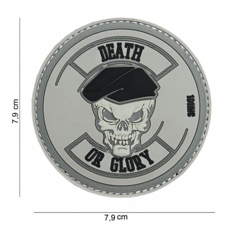 Patch 3D PVC Death or glory avec velcro de la marque 101 Inc (444130-3889)