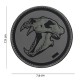 Patch 3D PVC Sabertooth tiger avec velcro de la marque 101 Inc (444130-3895)