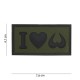 Patch 3D PVC I love boobies avec velcro de la marque 101 Inc (444130-3980)