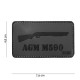 Patch 3D PVC AGM M590 avec velcro de la marque 101 Inc (444130-4037)