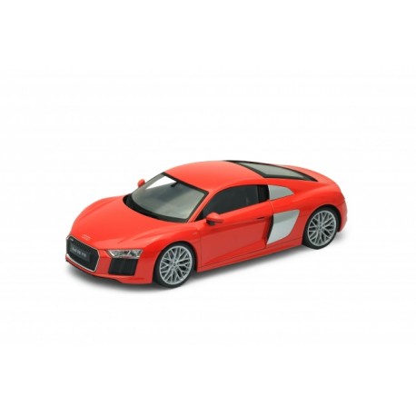 Voiture miniature – Audi R8 V10 orange 1/18 de la marque Welly (18052 | WEL18052RED)