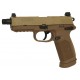 Réplique airsoft FN FNX 45 tan, gaz blow back, Cybergun