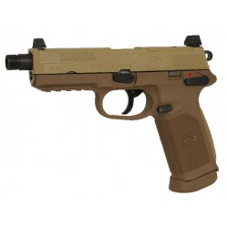 Réplique airsoft FN FNX 45 tan, gaz blow back, Cybergun