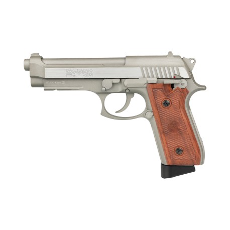 Réplique airgun - P92 stainless CO2 blow back de la marque Swiss arms (288511)