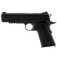 Réplique airgun - 1911 tactical noir CO2 blow back full métal de la marque Swiss arms (288513)