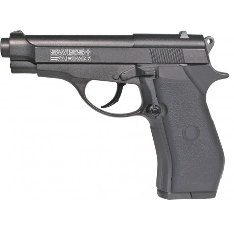 Réplique airgun - P84 noir CO2 non blow back full métal de la marque Swiss arms (288707)