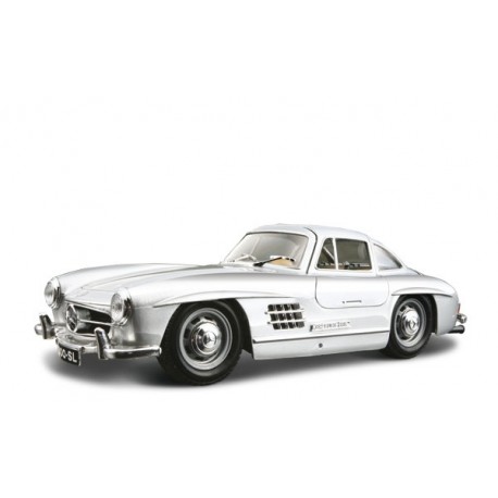 Miniature – Mercedes 300SL grise de 1954 (à l’échelle 1/24) de la marque Bburago (18-22023)