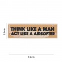 Patch 3D PVC Think like a man