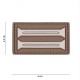 Patch 3D PVC German insignia marron (avec velcro) de la marque 101 Inc (20042 | 444130-5364)