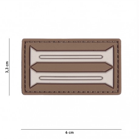 Patch 3D PVC German insignia marron (avec velcro) de la marque 101 Inc (20042 | 444130-5364)