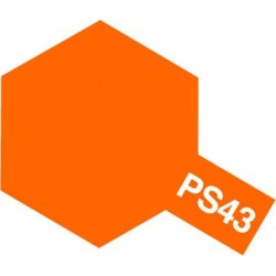 Peinture en spray pour carrosserie en polycarbonate - Peinture PS43 orange translucide 100 ml de la marque Tamiya (86043)
