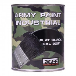 Pot de peinture noir 1 litre de la marque Fosco (469314)