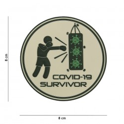 Patch 3D PVC Covid 19 survivor