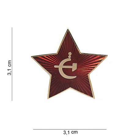 Badge métal Russian etoile rouge de la marque 101 Inc (6087 | 441023-1245)