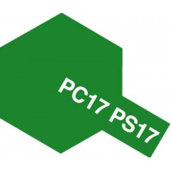 Peinture en spray pour carrosserie en polycarbonate - Peinture PS17 vert métallisé 100 ml de la marque Tamiya (86017)