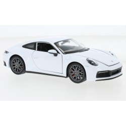 Miniature – Porsche 911 carrera 4S blanc (à l’échelle 1/24) de la marque Welly (24099W)