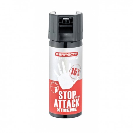 Bombe anti-agression - Bombe stop attack xtreme gel poivre 50 ml de la marque Perfecta (2.1907)