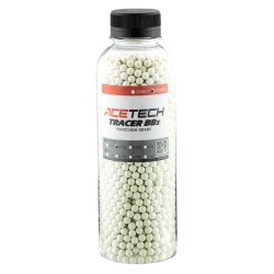 Airsoft - Bille phosphorescente biodégradable verte 0.20 gramme en pot de 2700 billes de la marque Acetech (BB1012)