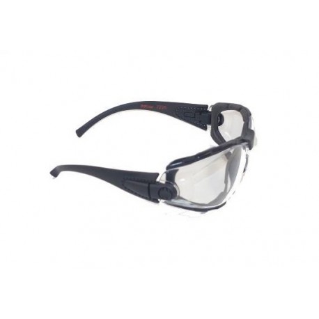 Lunettes de protection promouss verres incolores et montures noires, Dmoniac