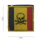 Patch 3D PVC Belgique skull and bones (avec velcro) de la marque 101 Inc (13052 | 444110-3592)