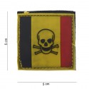 Patch 3D PVC Belgique skull and bones