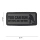 Patch 3D PVC You can run gris (avec velcro) de la marque 101 Inc (10064 | 444100-3814)