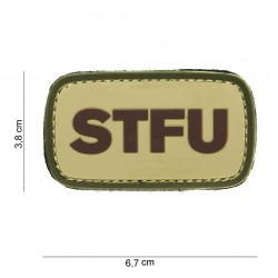 Patch 3D PVC STFU (avec velcro) de la marque 101 Inc (14009 | 444100-3859)