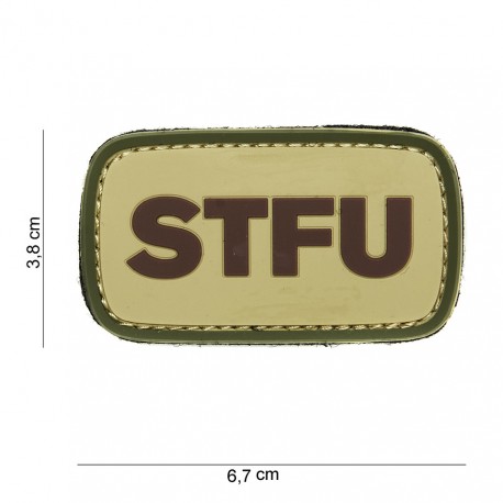 Patch 3D PVC STFU (avec velcro) de la marque 101 Inc (14009 | 444100-3859)