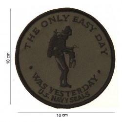 Patch tissu (à coudre) The only easy day US navy seals de la marque 101 Inc (442306-686)