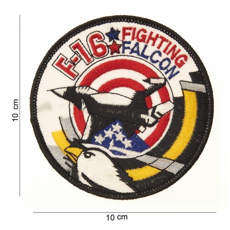 Patch tissu (à coudre) F-16 fighting falcon USA de la marque 101 Inc (4014 | 442306-772)